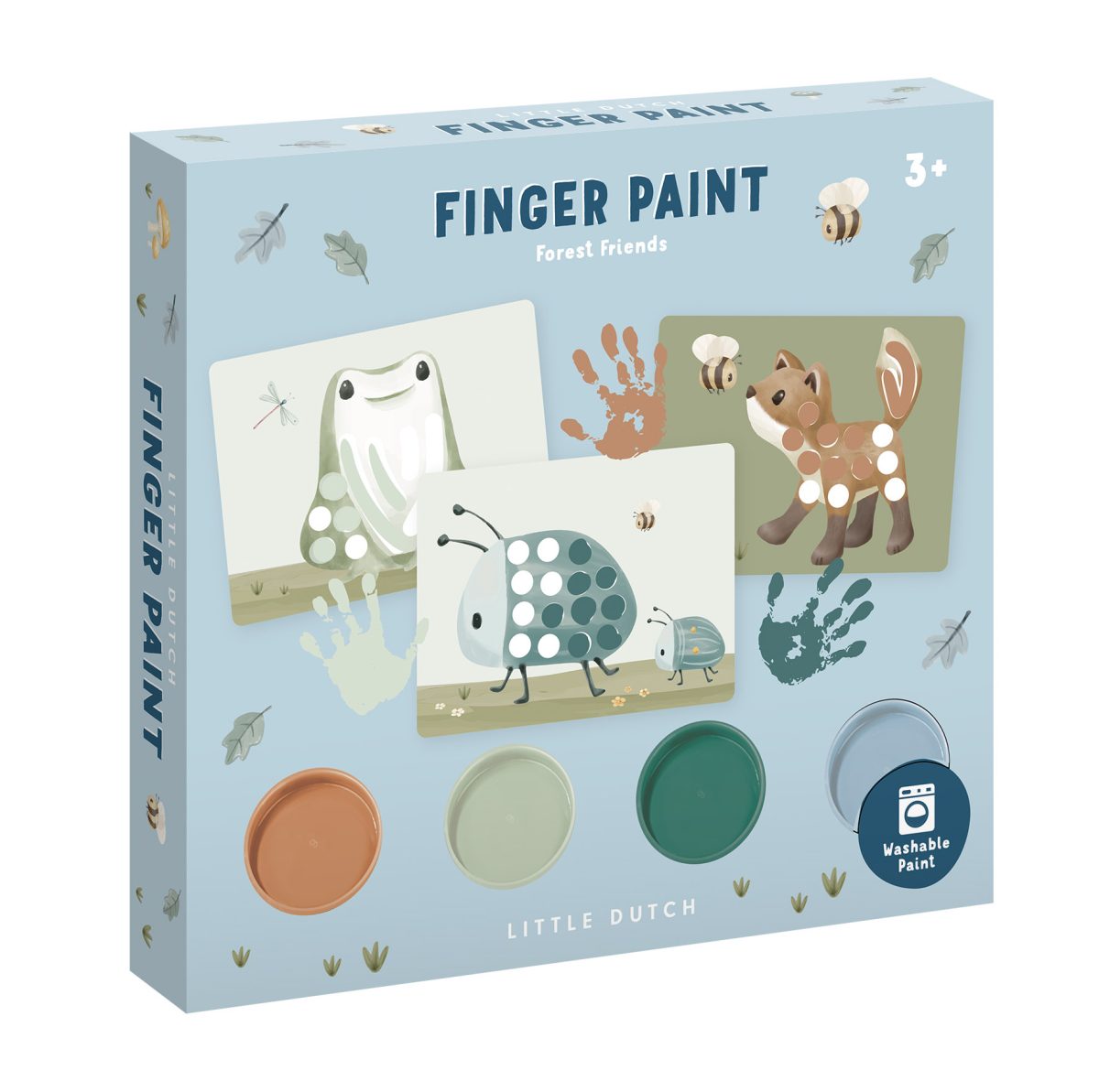 Little Dutch: zestaw do malowania palcami Forest Friends - obrazek 1