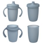 b.box: silikonowy kubek z ustnikiem BŁĘKITNY - obrazek 2