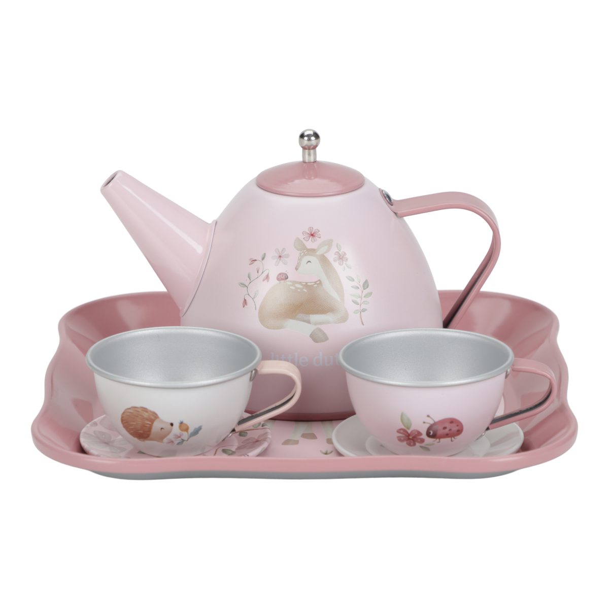 Little Dutch: metalowy zestaw do herbatki w walizeczce Fairy Garden - obrazek 1