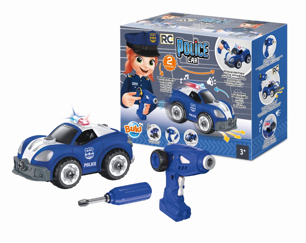 Buki: zdalnie sterowany Wóz policyjny do skręcania 3+ - obrazek 3