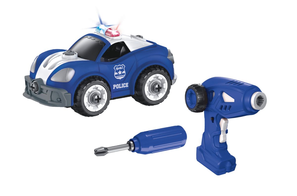 Buki: zdalnie sterowany Wóz policyjny do skręcania 3+ - obrazek 2