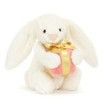 Jellycat: Wesoły Króliczek z Prezentem 18 cm
