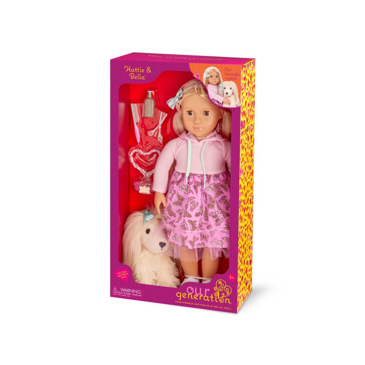 Our Generation: Lalka HATTIE 46cm – z PIESKIEM i akcesoriami - obrazek 5