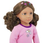 Our Generation: Lalka FINLEY 46cm – z NAKLEJKAMI i notesem BUBBLE POP IT - obrazek 2