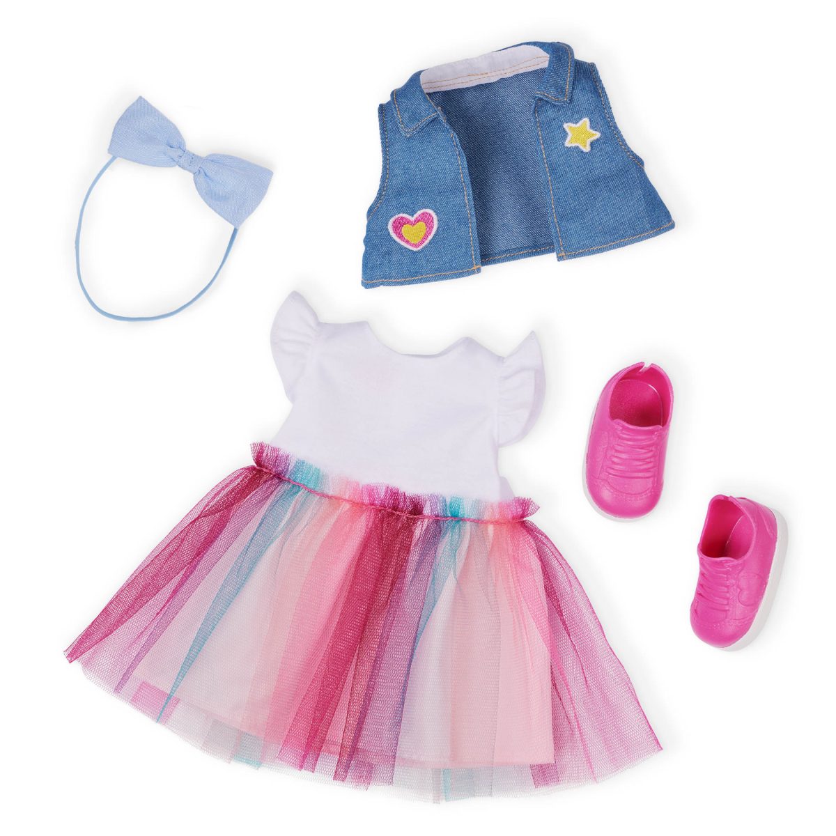 Our Generation: Lalka EVIE 46cm – UCZENNICA z tornistrem i akcesoriami szkolnymi - obrazek 3
