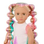 Our Generation: Lalka TESSIE 46cm – z regulowanymi włosami i kolorowymi pasemkami - obrazek 4