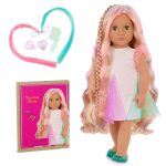 Our Generation: Lalka TESSIE 46cm – z regulowanymi włosami i kolorowymi pasemkami