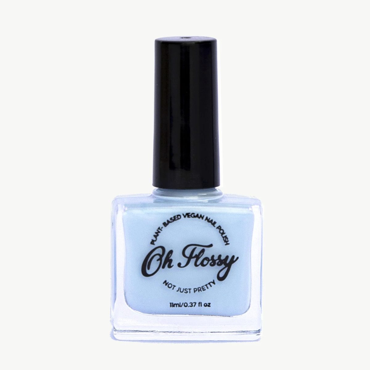 Oh Flossy: Lakier do paznokci 12 ml, roślinna formuła, Kremowy błękit - obrazek 1