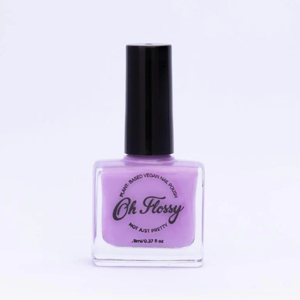 Oh Flossy: Lakier do paznokci 12 ml, roślinna formuła, CREAM VIOLET