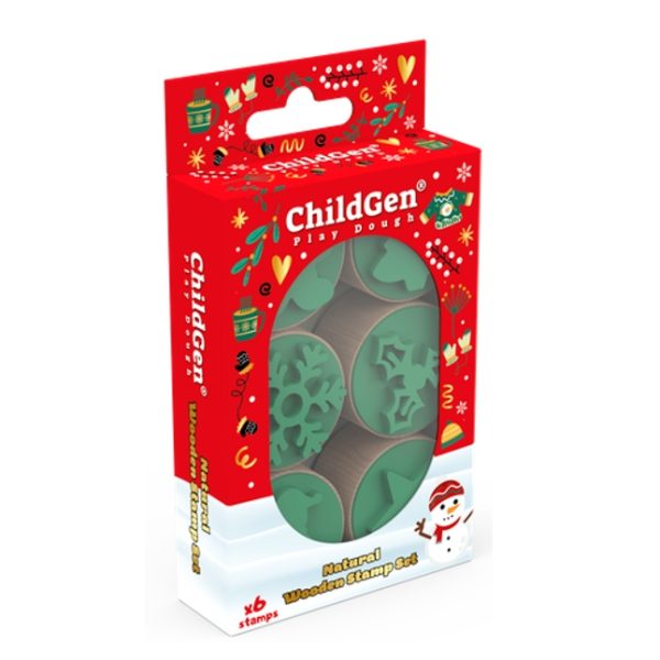 ChildGen: Zestaw drewniane stemple 6 szt. ŚWIĘTA, ŚWIĘTA!