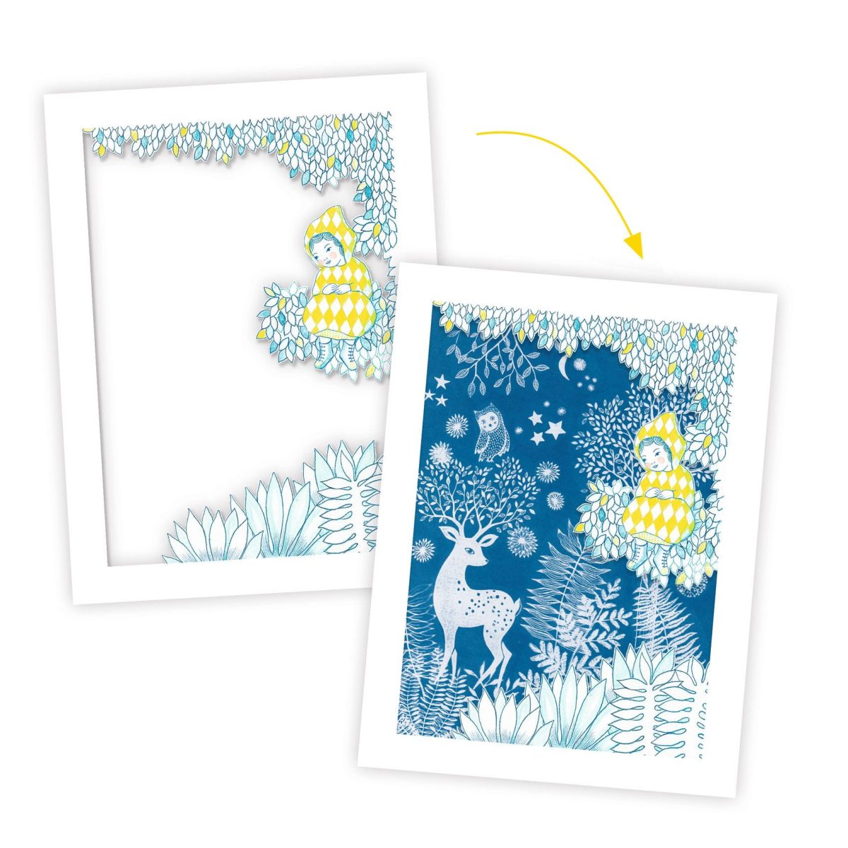 Djeco: Zestaw artystyczny cyjanotypia NOC 7+ - obrazek 6