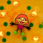 Glo Pals: postać do kąpieli Julia - zestaw z dwiema kostkami sensorycznymi świecącymi w wodzie - obrazek 2