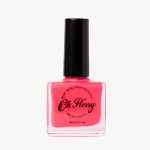 Oh Flossy: Lakier do paznokci 12 ml, roślinna formuła, HOT PINK