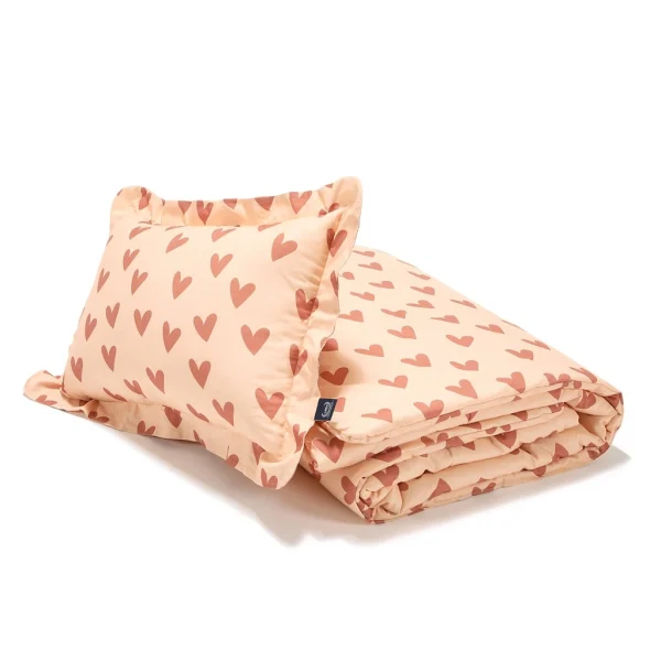La Millou: HEARTBEAT PINK komplet pościeli bawełnianej XL