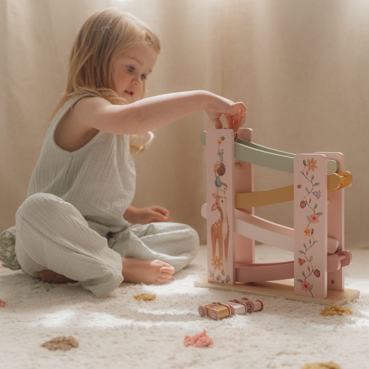 Little Dutch: drewniana zjeżdżalnia Fairy Garden - obrazek 2