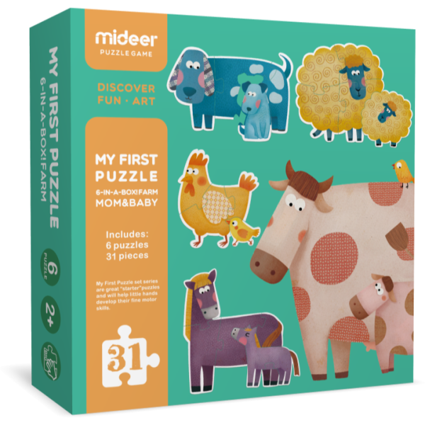 mideer: moje pierwsze puzzle – Zwierzęca rodzinka