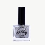 Oh Flossy: Lakier do paznokci 12 ml, roślinna formuła, SILVER GLITTER