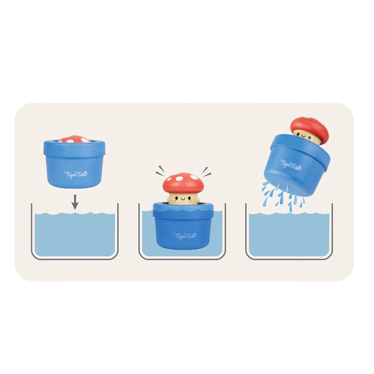 TB_6-1546 Tiger Tribe: zabawka kąpielowa Grzybek - obrazek 4