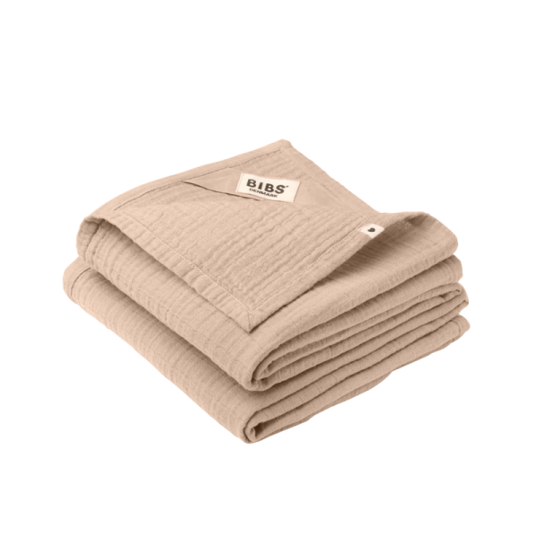 BIBS: 2 pieluszki muślinowe 100% ORGANIC COTTON BLUSH 70 x 70 cm