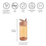 3 Sprouts Bidon dla Dziecka 350ml Recycled Rust - obrazek 4