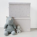 3 Sprouts Pudełko Zamykane Recycled Gingham Beige - obrazek 2