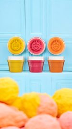 ChildGen: Naturalna ciastolina w słoiczkach - zestaw TRIO: Żółty, Różowy, Pomarańczowy - obrazek 2