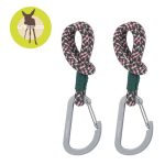 Lassig: Uniwersalne sznurkowe zaczepy do wózka 2 szt. green lavender