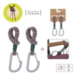 Lassig: Uniwersalne sznurkowe zaczepy do wózka 2 szt. green lavender - obrazek 4