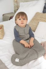 Lassig Śpiworek 2,5 tog Cozy Home Sprinkle taupe, rozm. 74-80 cm - obrazek 3