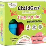 ChildGen: Farby do malowania palcami 6x50 ml - nietoksyczne, łatwo zmywalne