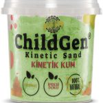 ChildGen: Piasek kinetyczny, 100% naturalny, 500g, kolor ZIELONY