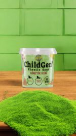 ChildGen: Piasek kinetyczny, 100% naturalny, 500g, kolor ZIELONY - obrazek 2