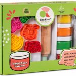 ChildGen: Zestaw kreatywny POJAZDY, 100% naturalna ciastolina i akcesoria