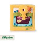 Lilliputiens Książeczka aktywizująca z mini-przytulanką Kaczorek Gaspard 18 m+