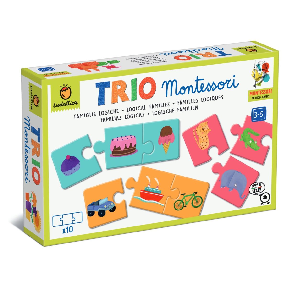 LUDATTICA: TRIO Montessori – puzzle – GRUPOWANIE LOGICZNE - obrazek 1