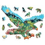 LUDATTICA: DREWNIANE puzzle KONTUROWE – TAJGA 48 el. - obrazek 2