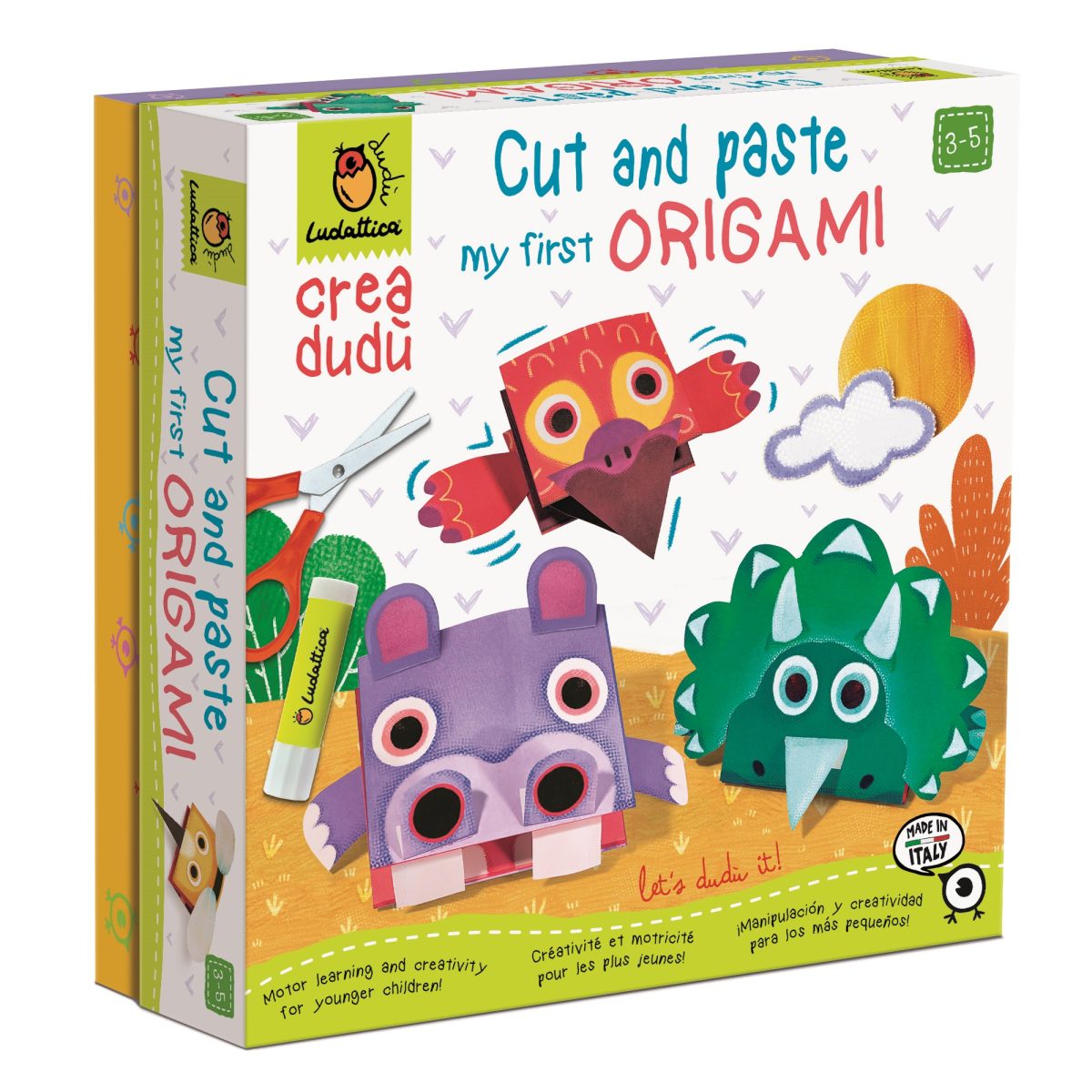 LUDATTICA: MOJE PIERWSZE ORIGAMI – zestaw kreatywny dla najmłodszych - crea dudù - obrazek 1