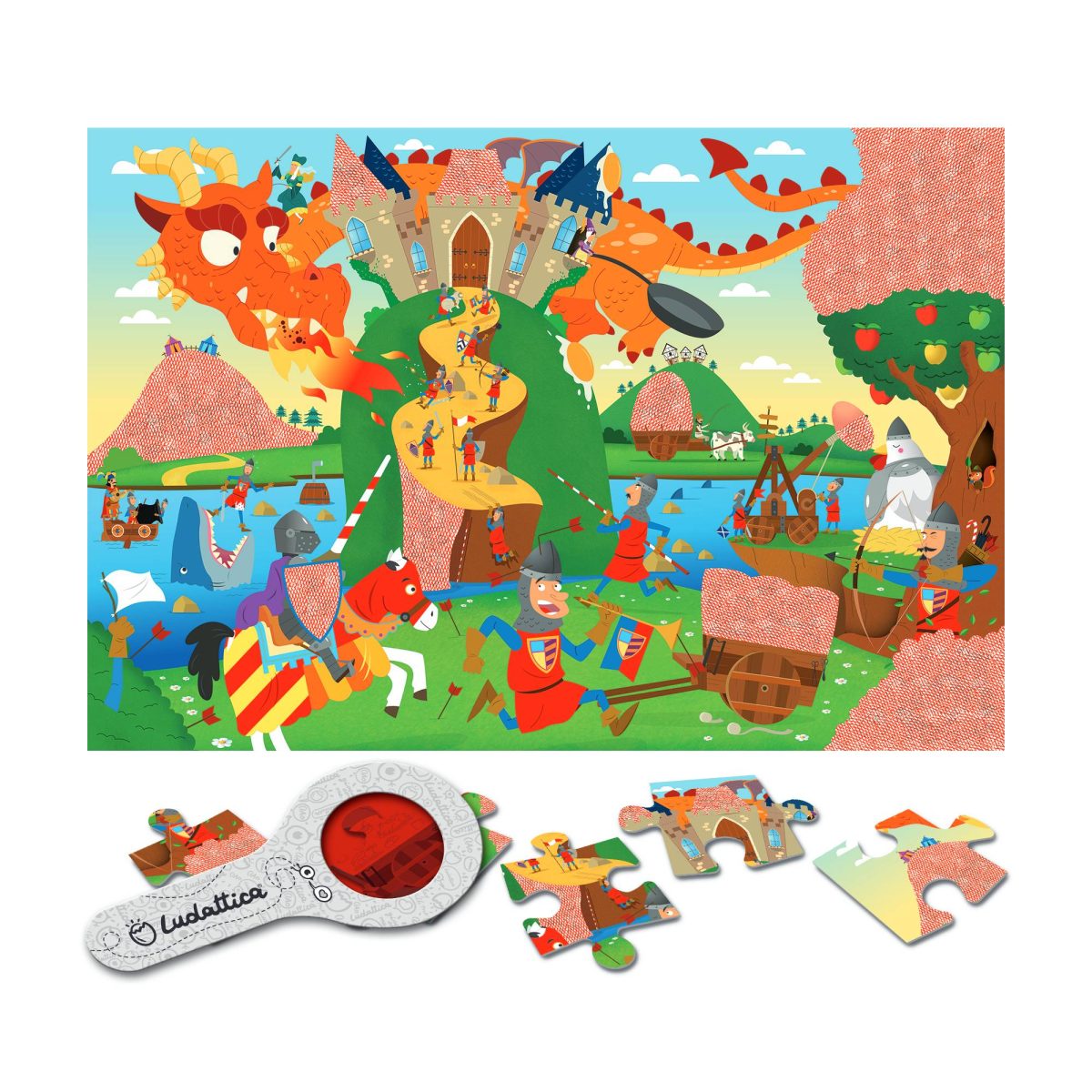 LUDATTICA: SECRET PUZZLE – puzzle z TAJEMNICĄ – OBLĘŻENIE ZAMKU - obrazek 2