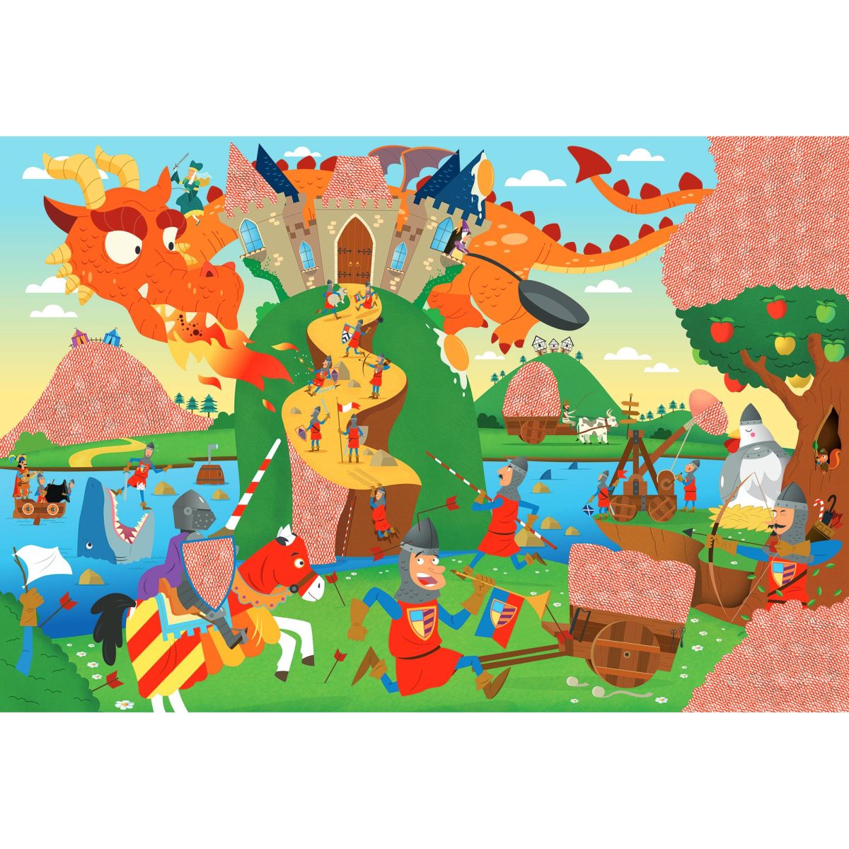 LUDATTICA: SECRET PUZZLE – puzzle z TAJEMNICĄ – OBLĘŻENIE ZAMKU - obrazek 3