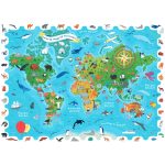 LUDATTICA: puzzle-GRA detektywistyczna – MAPA ŚWIATA ze ZWIERZĘTAMI - obrazek 3