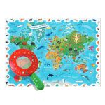 LUDATTICA: puzzle-GRA detektywistyczna – MAPA ŚWIATA ze ZWIERZĘTAMI - obrazek 2