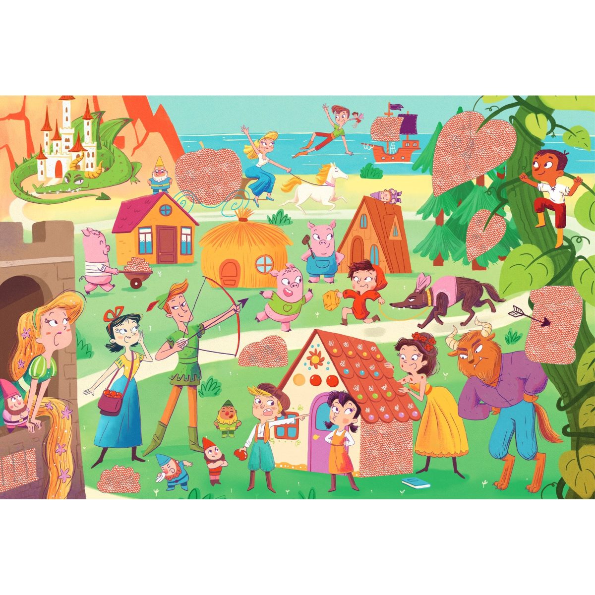 23430 GRAFICA PUZZLE LUDATTICA: SECRET PUZZLE – puzzle z TAJEMNICĄ – POSTACIE z BAJEK - obrazek 3