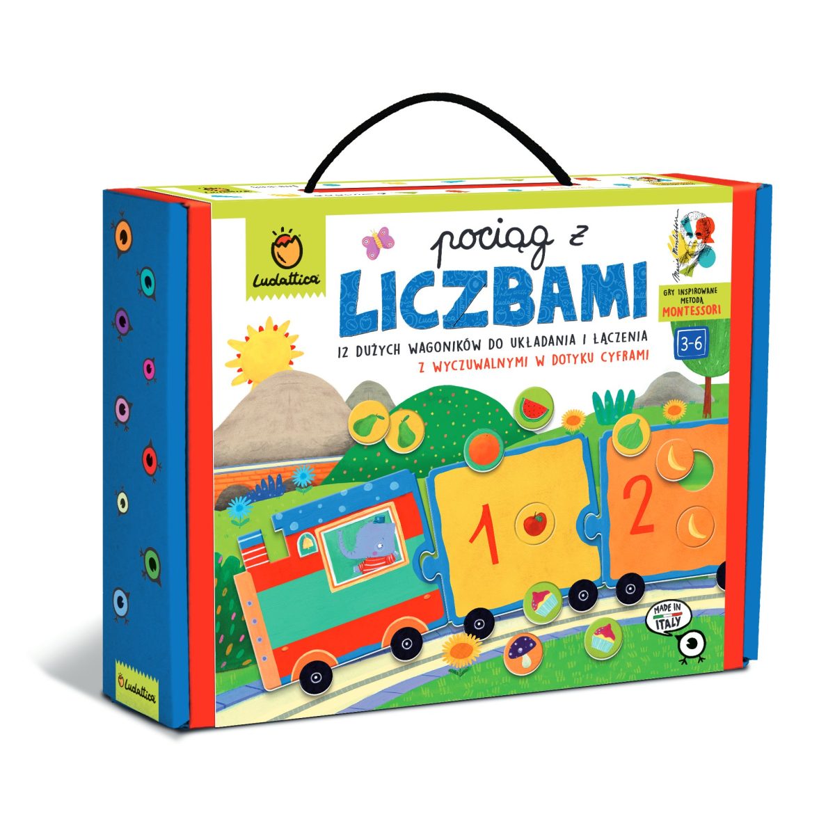 LUDATTICA: WALIZECZKA edukacyjna Montessori – pociąg z LICZBAMI - obrazek 1