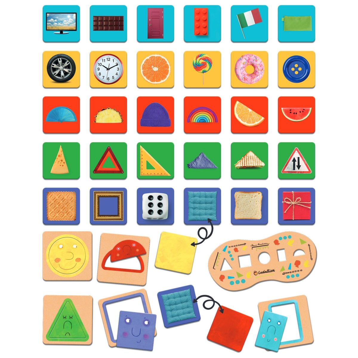 LUDATTICA: WALIZECZKA edukacyjna Montessori – ŁOWCA KSZTAŁTÓW - obrazek 2