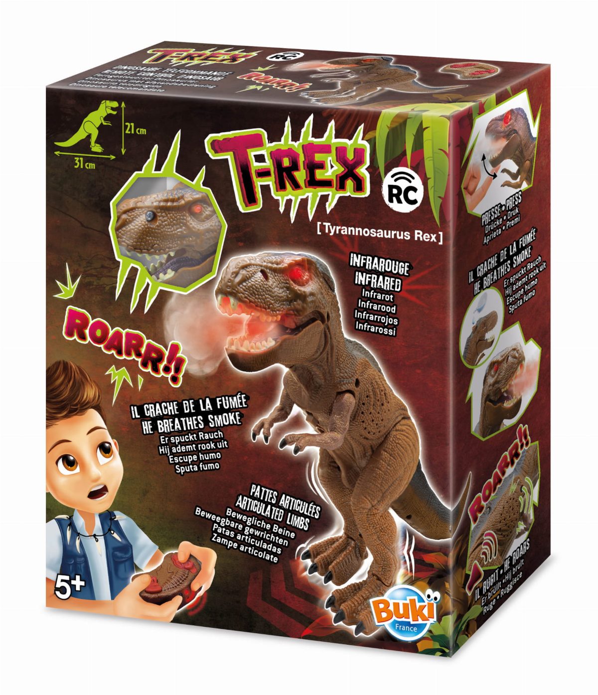 Buki: Dinozaur T-REX zdalnie sterowany 5+ - obrazek 1