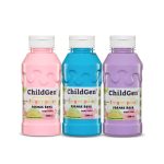 ChildGen, Łatwo zmywalne farby do malowania palcami, RÓŻ NIEBIESKI FIOLET, 3x 350ml