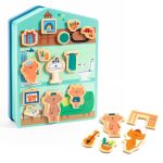 Djeco: Magnetyczne puzzle DOMEK KOTKÓW - obrazek 2