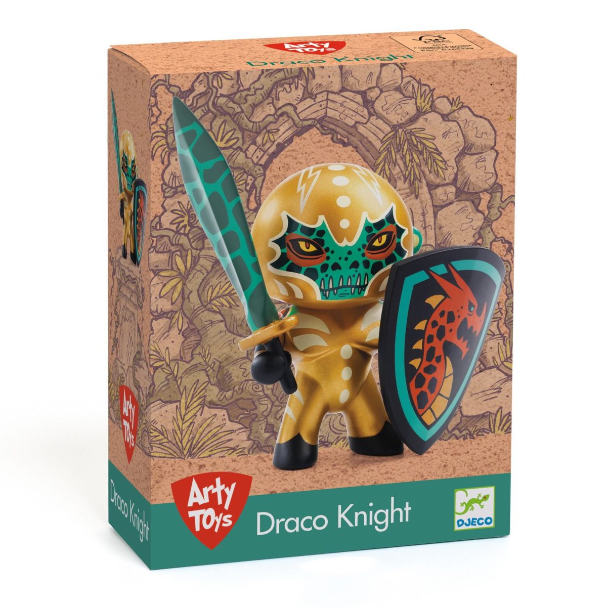 DJ06915-B3D-RVB Djeco: ARTY TOYS Figurka Draco knight - obrazek 2