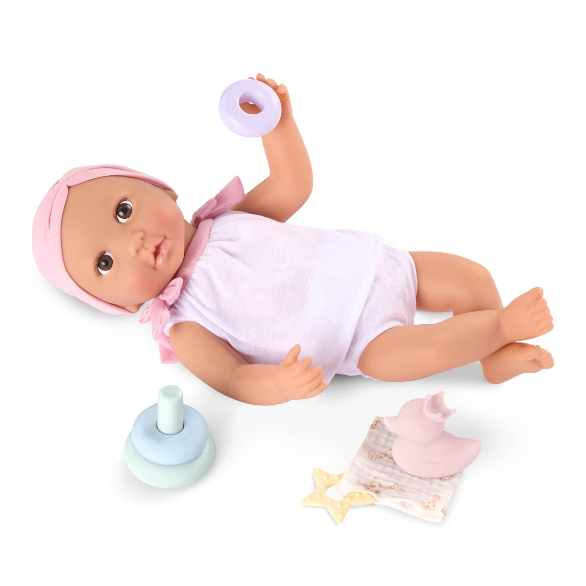 LBY7691_DP_C LullaBaby: Lalka NIEMOWLAK z WÓZKIEM i akcesoriami – ZESTAW PREZENTOWY - obrazek 6