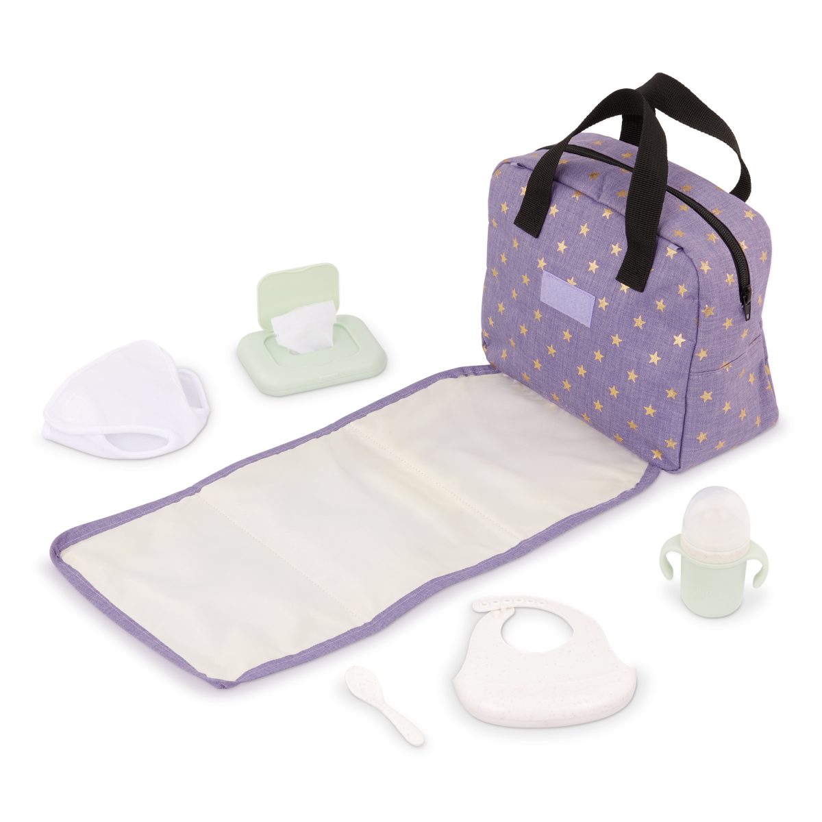 LBY7693-LBY7714_DP_C LullaBaby: Torba do przewijania, z akcesoriami do karmienia lalki niemowlaka - obrazek 6